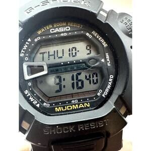CASIO G-SHOCK Mudman G-9000 3031 Mud Resist Shock Resist Digital Watch Used